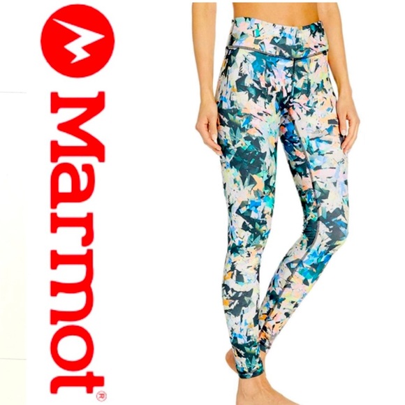 Marmot Pants - Marmot Everyday Leggings Tights in Multi Crystals Print  47770-8366 Sz Large New